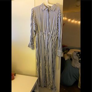 Long striped beach dress